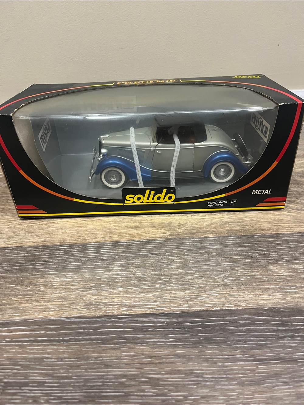 Solido Diecast Classic Car Model - Silver & Blue